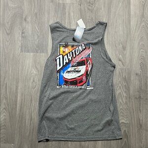 Nascar “Daytona” Gray Graphic Tank Top